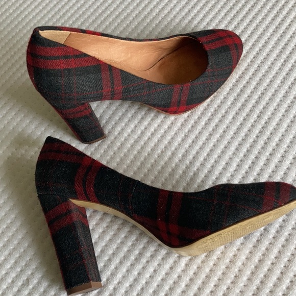J Crew plaid heels size 9.5 - Picture 4 of 5
